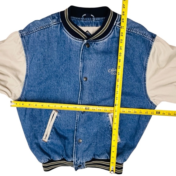 Callaway Golf RARE Vtg 90s Gear For Sports Denim Quilt S Jacket Team Callaway - Picture 13 of 16
